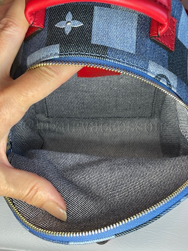 100 Original Louis Vuitton Palm Springs Mini Limited Edition Denim